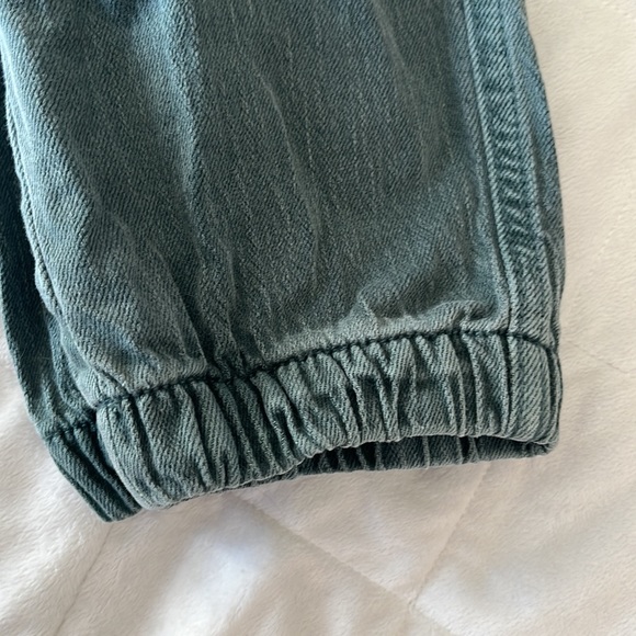 American Eagle Stretch Tomgirl Utility Jogger Teal Size 2 Short - Picture 9 of 10